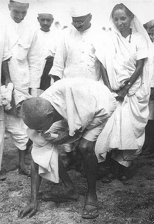 Gandhi on Salt March 1930