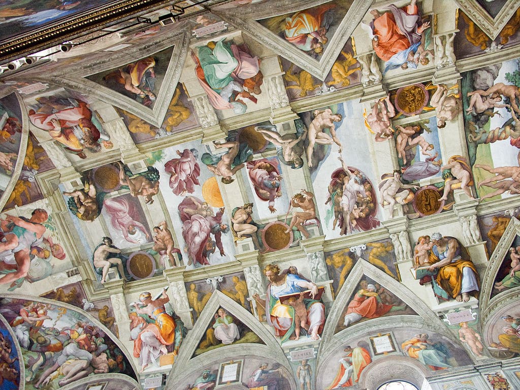 The Sistine Chapel which took Michelangelo four years to pain.